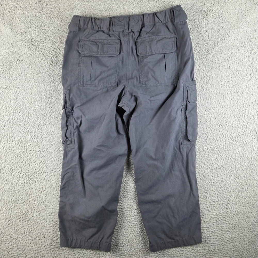 Duluth Trading Co Dry On The Fly Pants Men Mx30 (30x24) Gray Cargo Outdoor Nylon